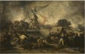 Hendrik Frans Schaefels Die Algeciras in der Schlacht von Trafalgar Seeschlachten
